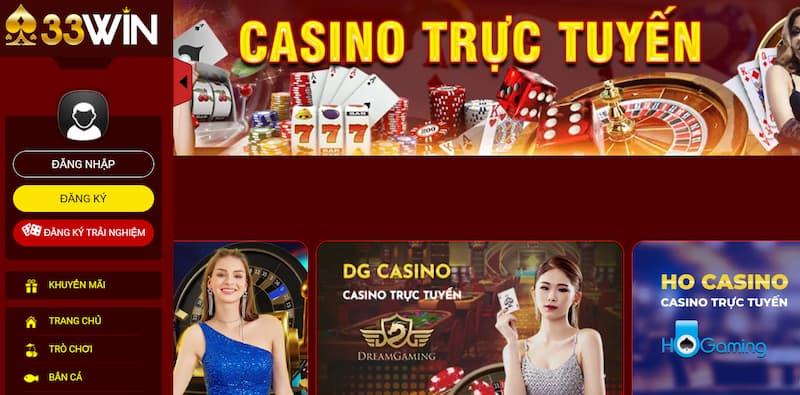 33WIN Casino - Sảnh Game Casino Trực Tuyến Uy Tín 2026 3 Khám phá về sảnh 33Win Casino