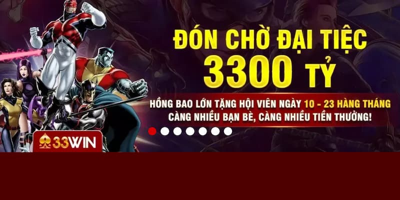 33WIN Casino - Sảnh Game Casino Trực Tuyến Uy Tín 2026 6 Chương trình khuyến mãi độc quyền siêu cuốn hút